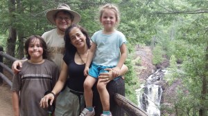 The family at Copper Falls State Park in Northern Wisconsin. The state couldn't kill the park through mining permits, so it looks like it's trying through defunding.